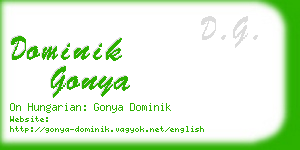 dominik gonya business card